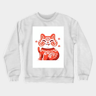 Mystical Zodiac Cat: Symbol of Grace Crewneck Sweatshirt